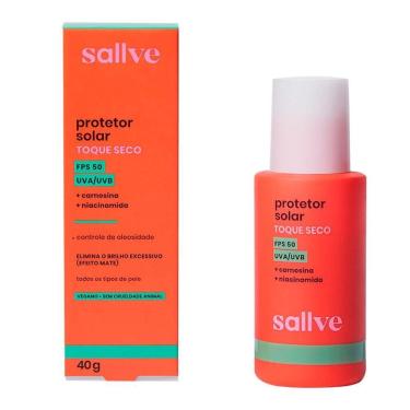Imagem de Protetor Solar Facial Toque Seco Sallve FPS50 40g-Unissex