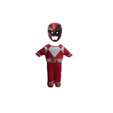 Imagem de Fantasia Power Rangers Vermelho C/ Máscara 3d E Enchimento - Bilkilika