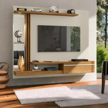 Imagem de Painel Para Tvs 55 Denver Off White e Cinamomo Bechara