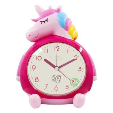 Imagem de Despertador Creative Rainbow Unicorn com música dupla e soneca - Yiwei