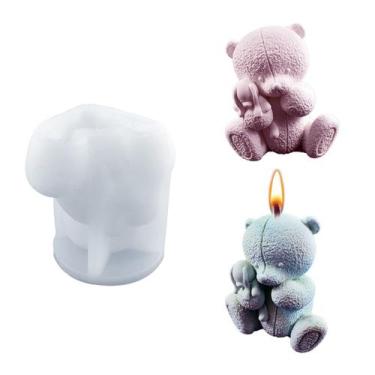 Imagem de Molde de silicone Fogun 3D Cute Bear para fondant de chocolate