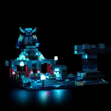 Imagem de Kit de luz LED LocoLee para Lego Minecraft The Deep Dark Battle