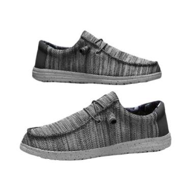 Imagem de Tênis Masculinos De Lona Leves E Respiráveis Em Tamanho Grande Para Ca