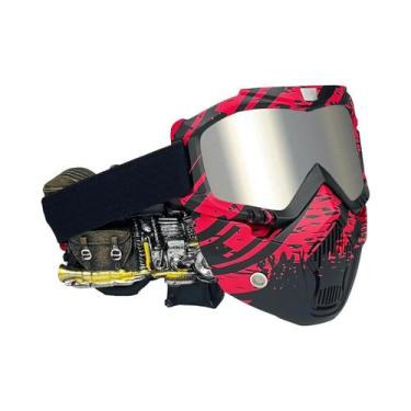 Imagem de Máscara De Capacete De Motocross Respirável E À Prova De Poeira Para M