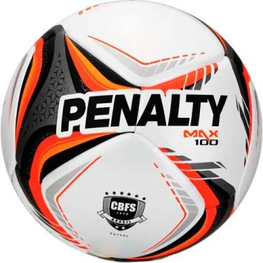 Imagem de Bola Futsal Penalty Max 100 XXVI, Branco, Laranja, Preto, UNICO