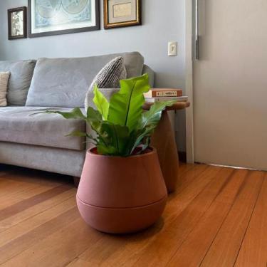 Imagem de Vaso Intelligente Autoirrigável Brota Cuia Terracota 32x40 - BROTA COM