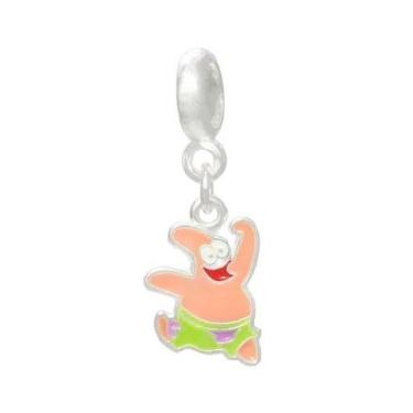 Imagem de Pingente Patrick Bob Esponja Banho Prata Pulseiras Berloques - Pulseir