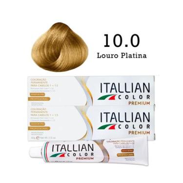 Imagem de 2 Unidades Coloração Itallian Color 10.0 Louro Platina - Itallian Hair