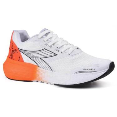 Imagem de Tenis diadora vulcano ii masculino, Branco, Laranja, 40