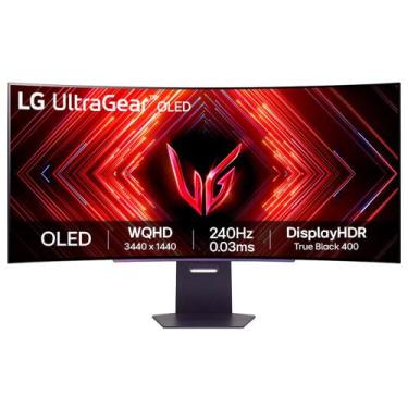 Imagem de Monitor Gamer UltraGear Oled LG 45 240Hz Tela Curva DQHD - 45GS95QE-B.