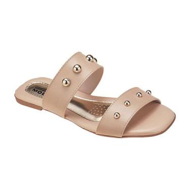 Imagem de Sandália Rasteira Chinelo Feminino Conforto Rasteirinha Moda Pé Cor:Ca
