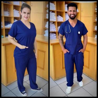 Imagem de Conjunto Cirúrgico Nanda Pivatto Unissex, Azul, M