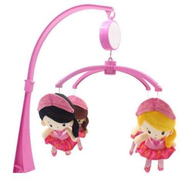 Imagem de Mobile Berço Bebe Musical Kitstar Em Pelúcia Princesinha - Kit Star
