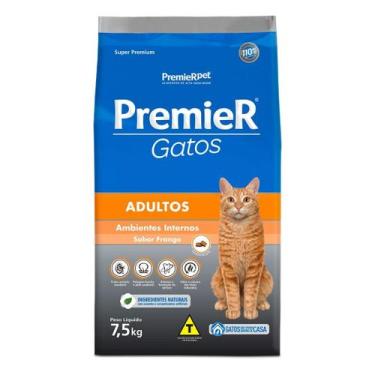 Imagem de Ração Premier Gatos Adultos sabor Frango 7,5 Kg - PREMIER PET, 3014-04