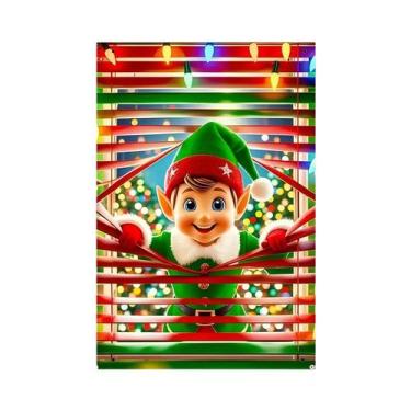 Imagem de Banner De Porta De Natal Com Design De Papai Noel E Árvore Coberta De 