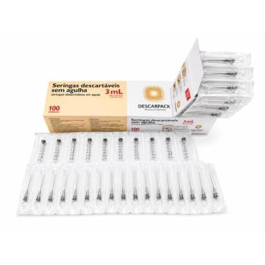 Imagem de Kit Seringa 3mL Agulha 25x0,70mm  Descarpack