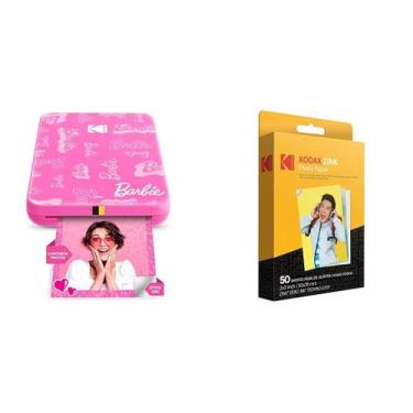 Imagem de Impressora de Fotos KODAK Barbie Step Slim Sem Fio 2x3"