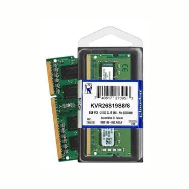 Imagem de Memória RAM para Notebook Kingston, 8GB, 2666MHz, DDR4 - KVR26S19S8/8