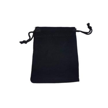 Imagem de Kit 25 Saquinhos Veludo 10X15 Cm  Preto