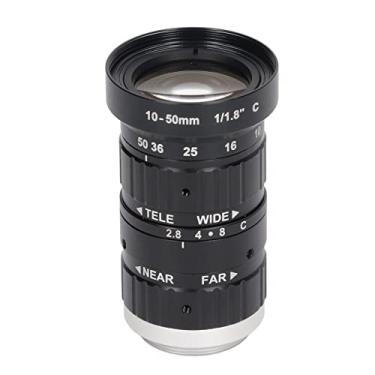 Imagem de Lente de zoom de câmera de 6 MP montagem C 10 mm a 50 mm comprimento foca abertura manual acessórios de câmera de alta definição adequados para câmera industrial de segurança
