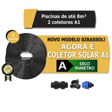 Imagem de Aquecedor Solar Piscinas Até 8.000l - 2 Placas A1 Girassol