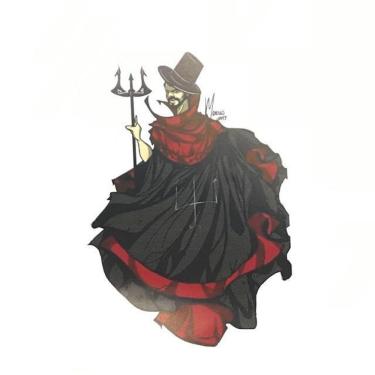 Imagem de Adesivo Exú 10 X 15 Cm Umbanda Para Carro