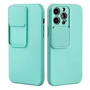 Imagem de Capa de telefone de proteção de lente de câmera push pull para iphone 14 12 11 13 pro max xs max xr x capa à prova de choque de silicone líquido macio, t7, para iphone 12pro max