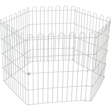 Imagem de Cercadinho Bragança com 6 Módulos para Cães Pequenos - Branco
