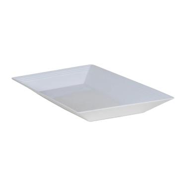 Imagem de Travessa Para Alimentos Formato Retangular Branco 34x18x4cm