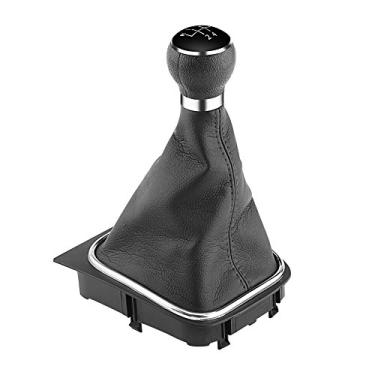 Imagem de Kit de substituição de manopla de mudança de marchas, capa de bota de carro botão de mudança de marchas botão de manopla, para Golf 6 MK5 MK6 Jetta 2005-2014