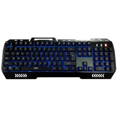 Imagem de Teclado Gamer Fusion Led 3 Cores ABNT2 OEX Game TC204 Preto-Unissex