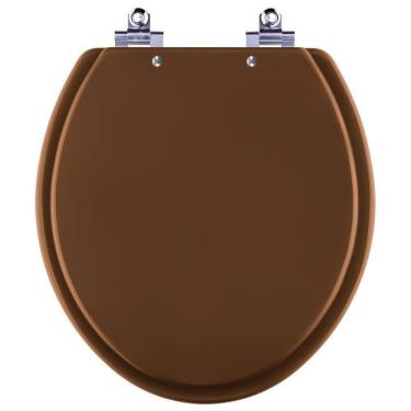 Imagem de Assento Sanitário Laqueado Soft Close Fiore Ocre (marrom) Para Vaso Incepa