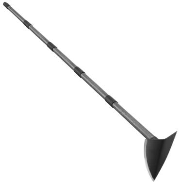 Imagem de SANDEGOO Ferramenta de jardim enxada, enxada de jardim de 182 cm Enxada de jardinagem triangular com lâmina afiada para cavar, remover ervas daninhas, cortar e soltar solo, cabo de metal de
