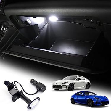 Imagem de KUNGKIC Caixa de luvas de LED para Toyota GR86 Subaru BRZ 2021 2022 2023 2024 Iluminação Automática Carro Conveniência Lâmpada LED com Porta de Carregamento USB Acessórios Interiores DC 12V Branco