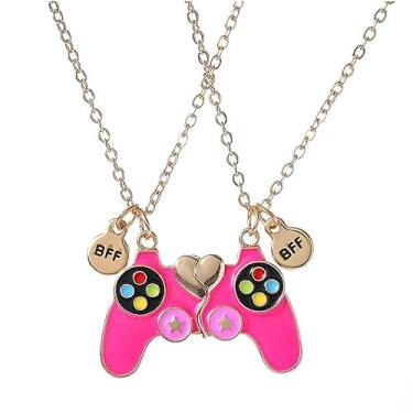 Imagem de Colar de Dia dos Namorados, 2 a 3 peças, fofo, magnético, coração partido, coala, panda, gravado, melhor amigo, para mulheres, meninas, homens, menino, adorável colar de coração, amizade, casal, joia