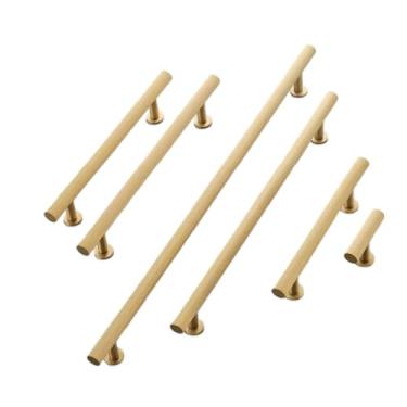 Imagem de Puxador de latão moderno, preto, dourado, prateado, sólido, maçaneta da porta do armário de cozinha, móveis, gaveta, desenho de cobre sb, 3x, china