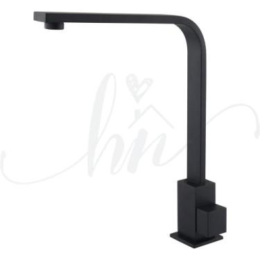 Imagem de Torneira de Pia para Banheiro Quadrit Luxo Black Móvel Alta - HOME NET