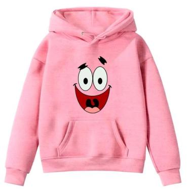 Imagem de Moletom Infantil Bob Es ponja Pat rick Infância Desenho Bolso Canguru 