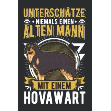 Imagem de Hovawart Notizbuch: Hovawart Alter Mann / 6x9 Zoll / 120 karierte Seiten Seiten