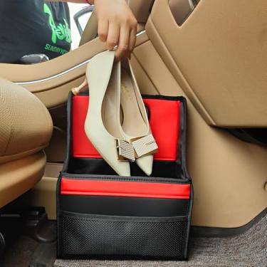 Imagem de yicheyiyou Organizador de sapatos para carro carro senhoras salto alto caixa de armazenamento carro colocar sapatos artefato porta-malas sapatos de armazenamento para acessórios de carro presente