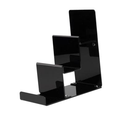 Imagem de Gralara Suporte de exibição de carteira de bolsa, prateleira de exposição, organizador de armário de bolsa, suporte de exibição de bolsa para loja de varejo, 3 Camadas Preto