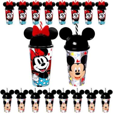 Imagem de Kit 50 Copo Orelha Minnie e Mickey p Doces Festa Aniversário - Plasúti