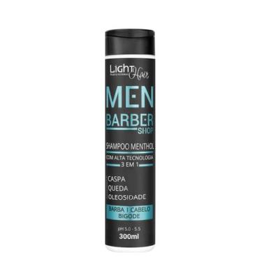 Imagem de Shampoo Menthol Barba e Cabelo Barber Shop  300ml Light Hair