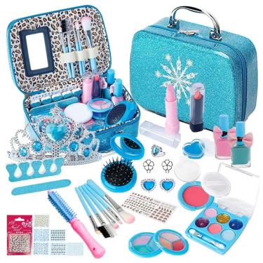 Imagem de Conjunto de maquiagem para meninas, brinquedos, salão de beleza, 32 unidades