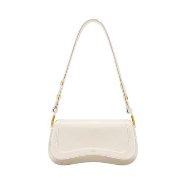 Imagem de Bolsa de ombro JW PEI Joy feminina vegana em couro/lona branca