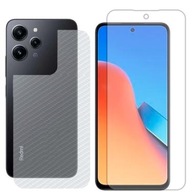 Imagem de Virtual Multi - Película Hidrogel + Adesivo Fibra de Carbono para Xiaomi Redmi 12 - Transparente