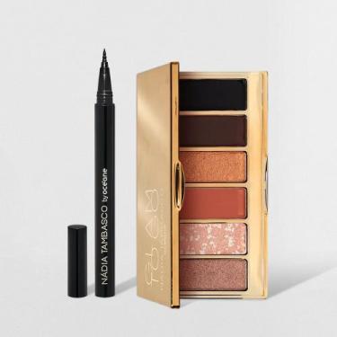 Imagem de Kit Paleta de Sombras Glam To Go + Caneta Delineadora Nádia Tambasco B