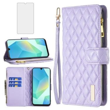 Imagem de Asuwish Capa de telefone para Samsung Galaxy A16 5G/4G capa carteira com protetor de tela de vidro temperado e suporte de cartão de crédito flip de couro acessórios de borracha A 16 16A SM-A166U