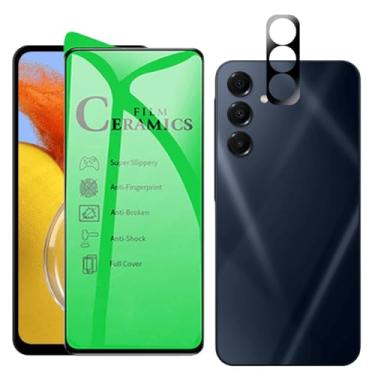 Imagem de Película de Cerâmica para Galaxy M14 com Proteção de Câmera, Vidro Temperado 9H, Transparente