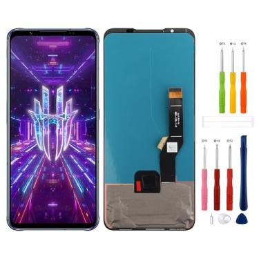 Imagem de SwarKing Substituição de tela LCD compatível com ZTE Nubia Redmagic 7 Touch Screen Digitalizador Assembly com ferramentas de reparo